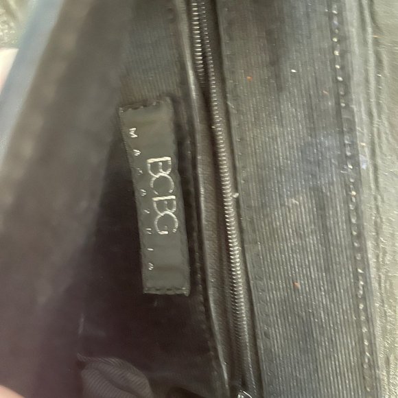 BCBG Mini Soft Leather Black Purse - Picture 3 of 3